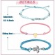 12PCS Women's Beach Turtle/Coin/Heart Ankle Bracelets Waterproof Rope Boho Layered Beach Adjustable Chain Anklet Friendship Gift